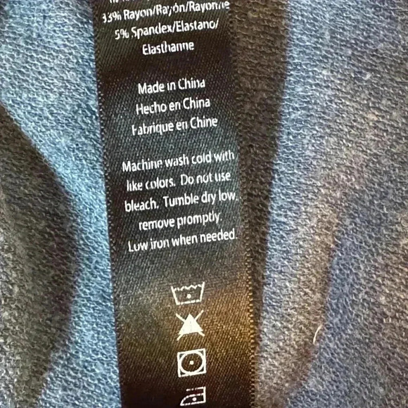 Women's Blue Long Sleeve Top - Picture 3 of 3